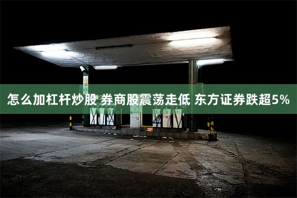 怎么加杠杆炒股 券商股震荡走低 东方证券跌超5%